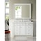James Martin Vanities Bristol 48in Single Vanity, Bright White w/ 3 CM Carrara Marble Top 157-V48-BW-3CAR - alternate 2
